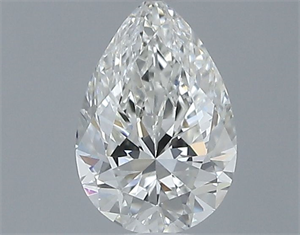 Picture of Natural Diamond 0.34 Carats, Pear with  Cut, I Color, VVS1 Clarity and Certified by GIA