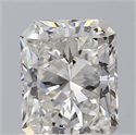 Natural Diamond 0.70 Carats, Radiant with  Cut, F Color, SI2 Clarity and Certified by GIA