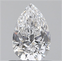 Natural Diamond 0.52 Carats, Pear with  Cut, D Color, VVS1 Clarity and Certified by GIA