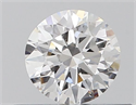 Diamante Natural 0.40 quilates, Redondo , Color D, claridad IF y certificado GIA