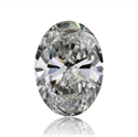 Natural Diamond 0.80 Carats, Oval with  Cut, I Color, SI1 Clarity and Certified by GIA