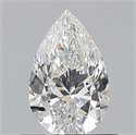 Natural Diamond 0.60 Carats, Pear with  Cut, F Color, VVS1 Clarity and Certified by GIA
