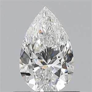 Picture of Natural Diamond 0.60 Carats, Pear with  Cut, F Color, VVS1 Clarity and Certified by GIA