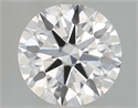 Lab Grown Diamond 2.11 Carats, Round with Excellent Cut, F Color, VS1 Clarity and Certified by GIA