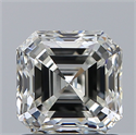 Natural Diamond 1.20 Carats, Asscher with  Cut, J Color, VS1 Clarity and Certified by GIA