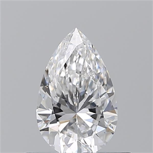 Picture of Natural Diamond 0.52 Carats, Pear with  Cut, D Color, VVS1 Clarity and Certified by GIA