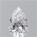 Diamante Natural 0.52 quilates, De pera , Color D, claridad VVS1 y certificado GIA