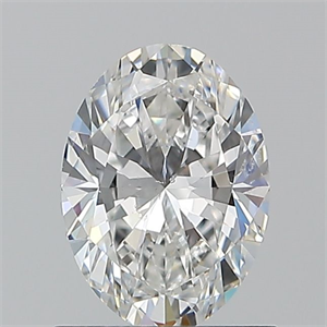 Picture of Natural Diamond 0.90 Carats, Oval with  Cut, E Color, SI1 Clarity and Certified by GIA
