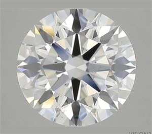 Picture of Lab Grown Diamond 4.08 Carats, Round with Excellent Cut, E Color, VS2 Clarity and Certified by GIA