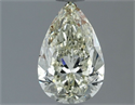 Natural Diamond 1.00 Carats, Pear with  Cut, K Color, SI1 Clarity and Certified by IGI