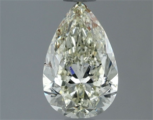 Picture of Natural Diamond 1.00 Carats, Pear with  Cut, K Color, SI1 Clarity and Certified by IGI
