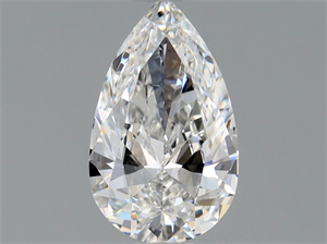 Picture of Natural Diamond 0.60 Carats, Pear with  Cut, E Color, VVS2 Clarity and Certified by GIA