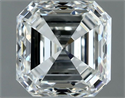 Natural Diamond 1.00 Carats, Asscher with  Cut, G Color, VS1 Clarity and Certified by IGI