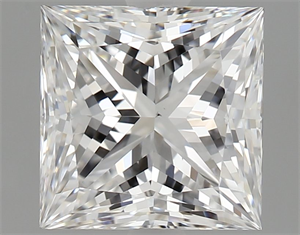 Foto Diamante Natural 2.02 quilates, Princesa , Color E, claridad VS2 y certificado GIA de