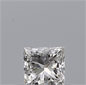 Natural Diamond 0.25 Carats, Princess with  Cut, E Color, VVS2 Clarity and Certified by GIA