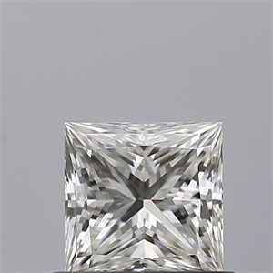 Picture of Natural Diamond 0.60 Carats, Princess with  Cut, I Color, VVS1 Clarity and Certified by GIA