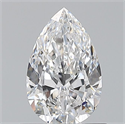 Natural Diamond 0.70 Carats, Pear with  Cut, E Color, VS2 Clarity and Certified by GIA