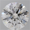 Lab Grown Diamond 5.10 Carats, Round with Ideal Cut, E Color, VVS2 Clarity and Certified by IGI