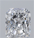 Natural Diamond 0.34 Carats, Radiant with  Cut, E Color, VVS1 Clarity and Certified by GIA