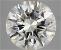 Natural Diamond 5.01 Carats, Round with Excellent Cut, H Color, VS1 Clarity and Certified by IGI