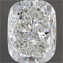 Natural Diamond 3.30 Carats, Cushion with  Cut, H Color, SI1 Clarity and Certified by GIA