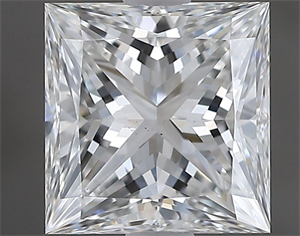 Foto Diamante Natural 1.21 quilates, Princesa , Color F, claridad SI1 y certificado GIA de