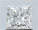 Natural Diamond 1.01 Carats, Princess with  Cut, H Color, VS1 Clarity and Certified by GIA