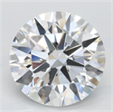 Lab Grown Diamond 3.46 Carats, Round with Excellent Cut, D Color, VVS1 Clarity and Certified by GIA