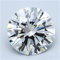 Del inventario de diamantes de laboratorio, 2.69 quilates, Redondo , Color F, claridad VS1 y certificado GIA