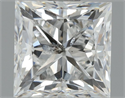 Natural Diamond 1.01 Carats, Princess with  Cut, E Color, SI2 Clarity and Certified by HRD