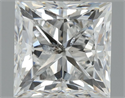 Natural Diamond 1.01 Carats, Princess with  Cut, E Color, SI2 Clarity and Certified by HRD
