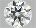 Diamante Natural 1.70 quilates, Redondo , Color H, claridad VVS1 y certificado HRD