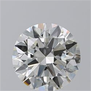 Picture of Natural Diamond 5.01 Carats, Round with Excellent Cut, I Color, SI2 Clarity and Certified by GIA