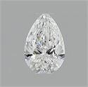 Natural Diamond 0.59 Carats, Pear with  Cut, E Color, VS1 Clarity and Certified by GIA
