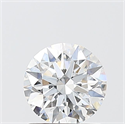 Lab Grown Diamond 1.09 Carats, Round with Ideal Cut, E Color, VS1 Clarity and Certified by IGI