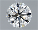 Diamante Natural 0.50 quilates, Redondo , Color F, claridad VVS1 y certificado GIA