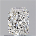 Natural Diamond 0.50 Carats, Radiant with  Cut, E Color, VVS2 Clarity and Certified by GIA