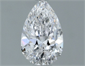 Natural Diamond 0.50 Carats, Pear with  Cut, E Color, VS2 Clarity and Certified by GIA