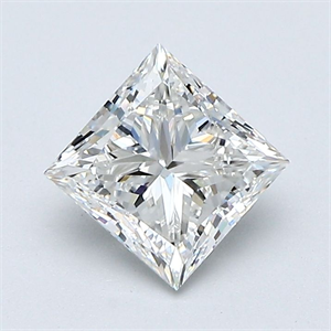 Picture of Natural Diamond 1.20 Carats, Princess with  Cut, H Color, VS1 Clarity and Certified by GIA
