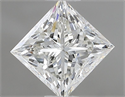 Natural Diamond 0.91 Carats, Princess with  Cut, G Color, VVS2 Clarity and Certified by IGI