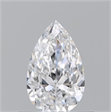 Diamante Natural 0.51 quilates, De pera , Color D, claridad VVS1 y certificado GIA