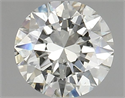 Natural Diamond 0.90 Carats, Round with Very Good Cut, K Color, SI2 Clarity and Certified by GIA