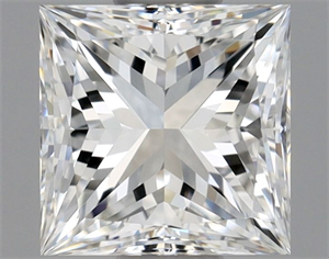Picture of Natural Diamond 0.70 Carats, Princess with  Cut, E Color, IF Clarity and Certified by GIA