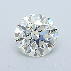 Picture of Natural Diamond 0.60 Carats, Round with Excellent Cut, L Color, VS1 Clarity and Certified by GIA