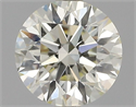Natural Diamond 0.80 Carats, Round with Excellent Cut, N Color, VS1 Clarity and Certified by GIA