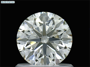 Picture of Natural Diamond 0.94 Carats, Round with Excellent Cut, I Color, VS1 Clarity and Certified by GIA
