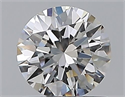 Natural Diamond 0.72 Carats, Round with Excellent Cut, F Color, VS1 Clarity and Certified by GIA