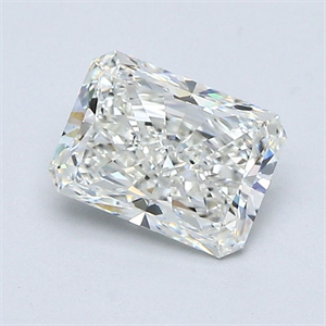 Picture of Natural Diamond 1.02 Carats, Radiant with  Cut, I Color, SI1 Clarity and Certified by GIA