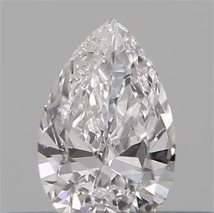 Picture of Natural Diamond 0.10 Carats, Pear with  Cut, E Color, VVS2 Clarity and Certified by IGI
