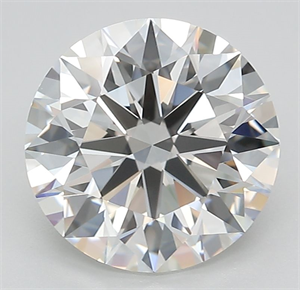 Picture of Lab Grown Diamond 3.28 Carats, Round with Ideal Cut, F Color, IF Clarity and Certified by IGI